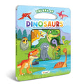 The Era of Dinosaur Window Cut Board Book : Toddler Board Book, Kid DieCut Shape Book, Fun Learning Board Book, Learning Books 