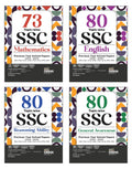 Disha Combo (Set Of 4 Books) 80 TopicWise 2025  2010 Ssc Mathematics, English, Reasoning & General Awareness Solved Papers  C