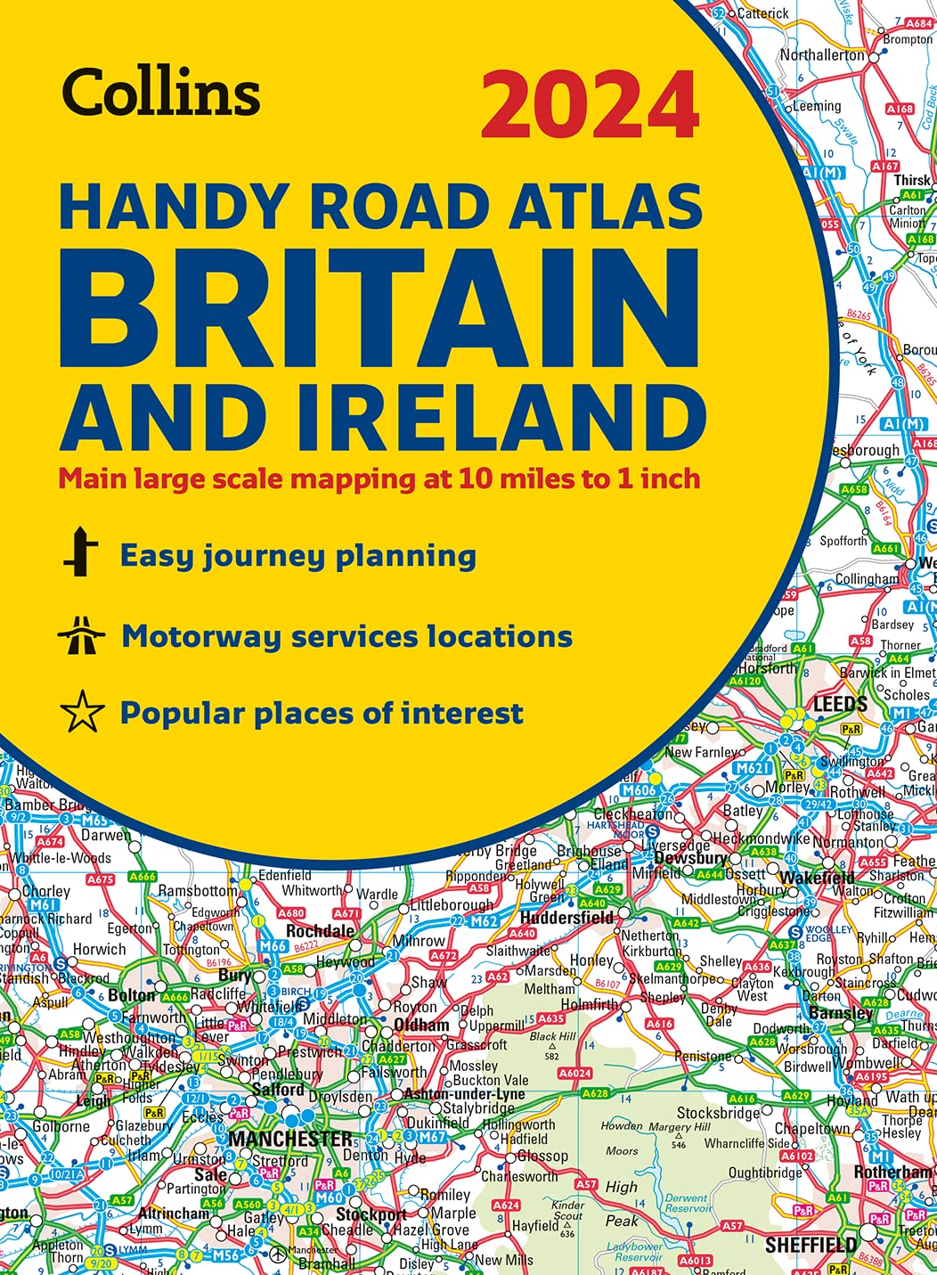 2024 Collins Handy Road Atlas Britain and Ireland: A5 Spiral (Collins Road Atlas)