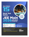 Disha 15 Mock Test Series Nta Jee Main 2026 With Rank Predictor  5Th Edition | 20 Mcqs + 5 Nvqs In Physics, Chemistry & Mathema