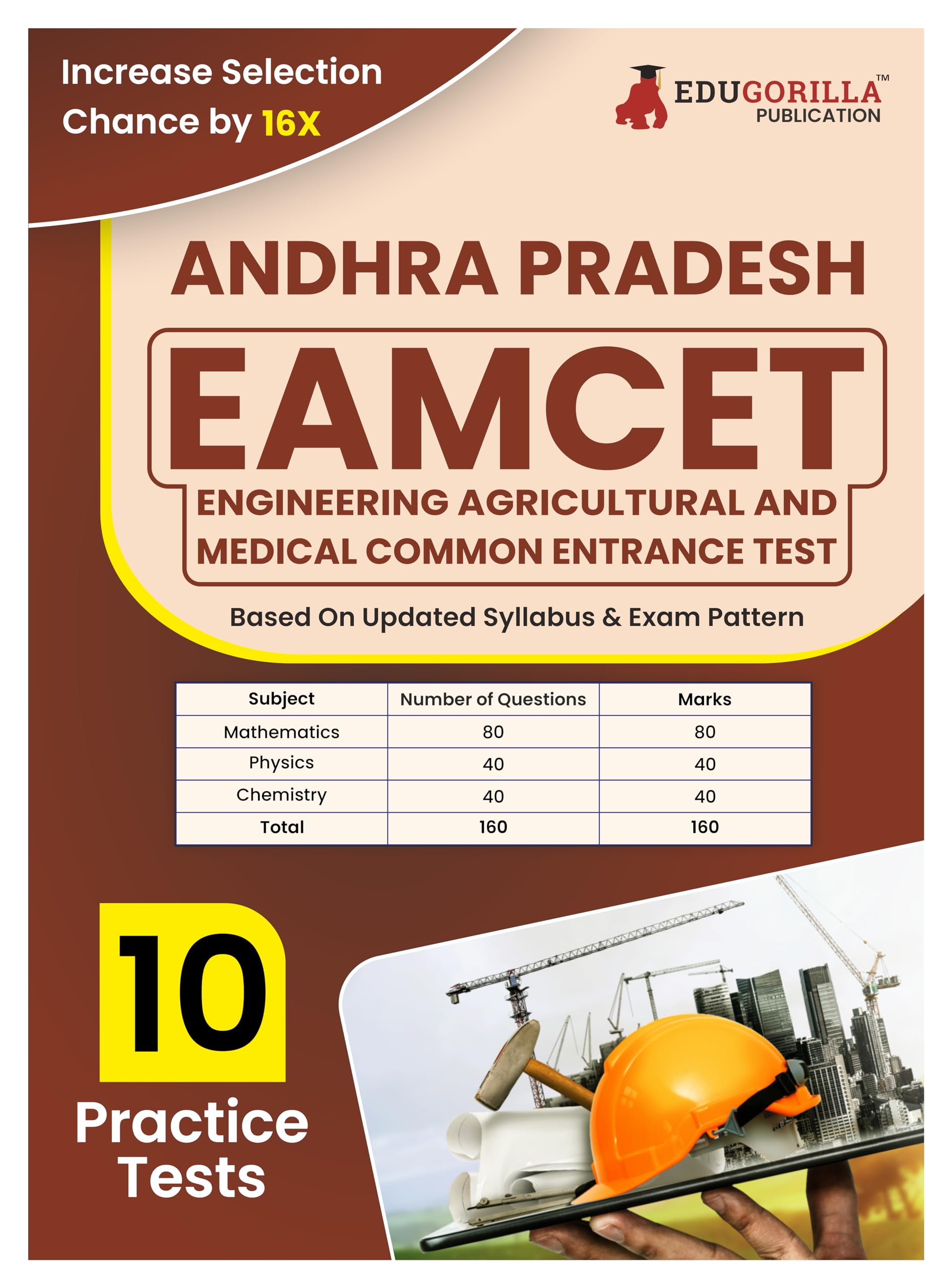 Edugorilla Ap Eamcet Engineering Exam Book 2024 (English Edition) Andhra Pradesh,Agricultural&Medical Common Entrance Test 10 Pr