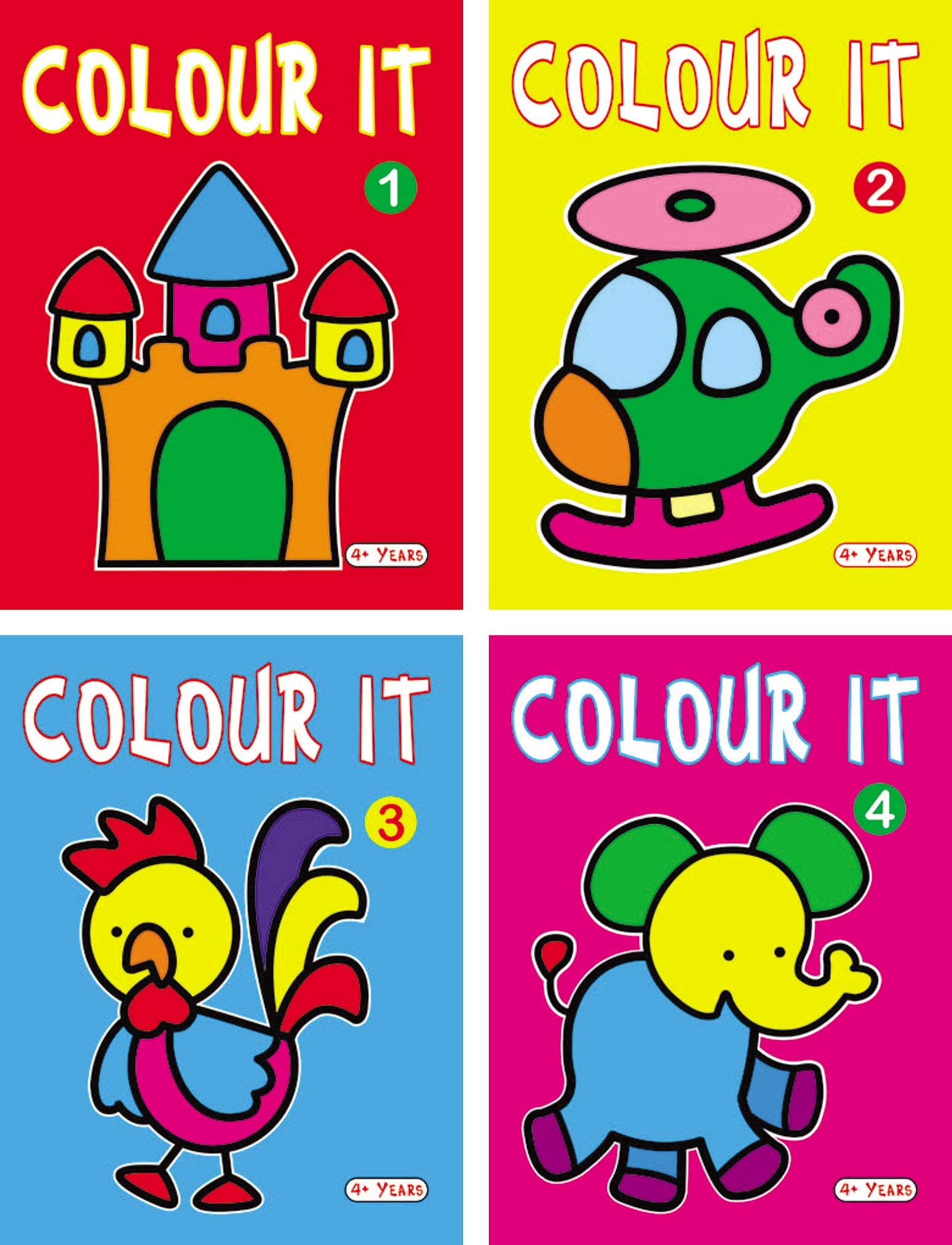 Colour It Books (Set Of 4) Colouring Books For Kids