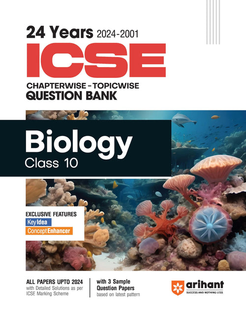 (OLD Edition) 24 Years 20242001 ICSE Chapterwise Topicwise Question Bank Biology Class 10