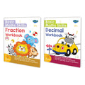 Basic maths skills workbook | set of 2 books | Fraction, Decimal | Decimal and Fraction Essentials: Math Duo