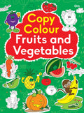 Colouring book : Copy Colour Fruits and Vegetables (Colouring book for kids)