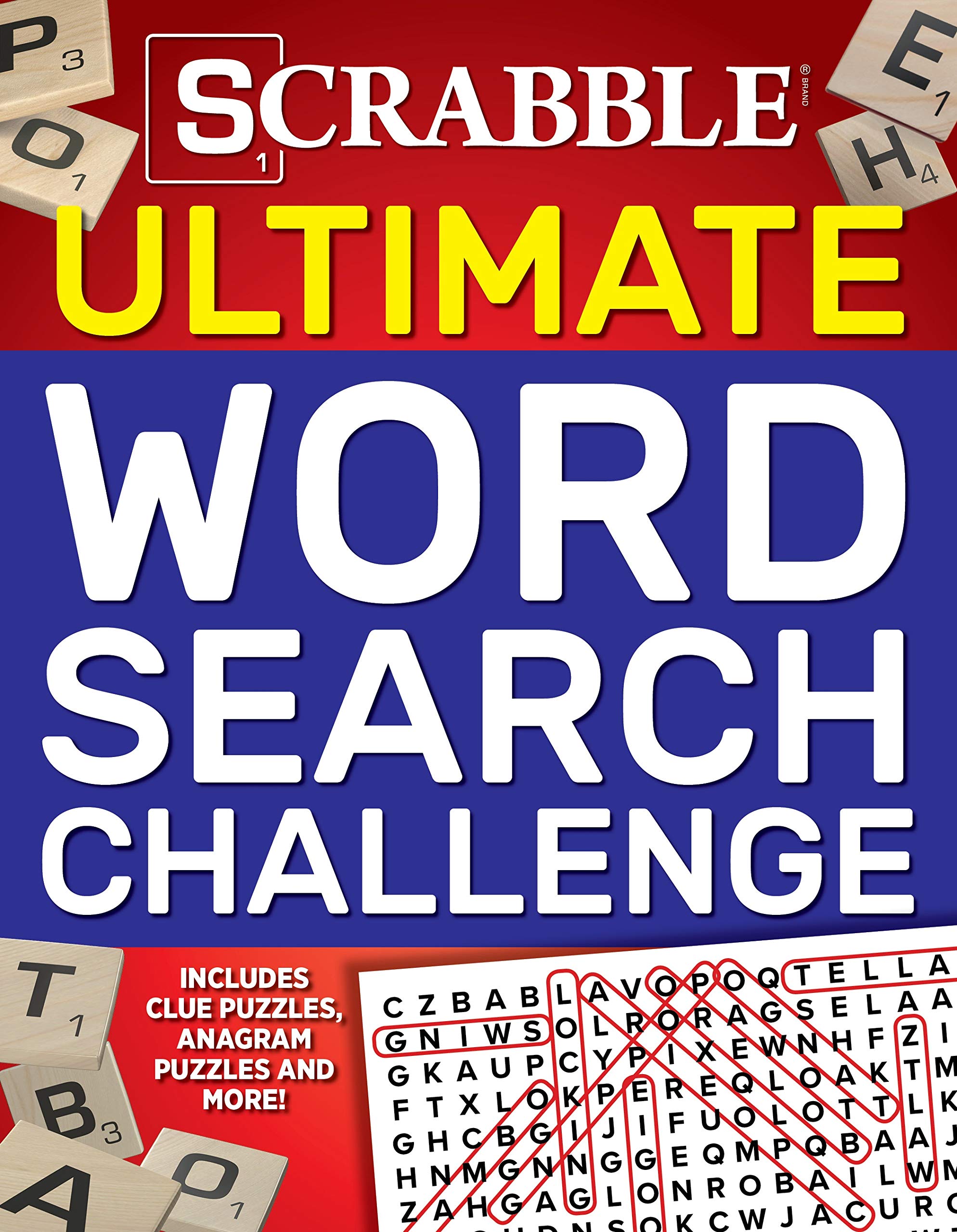 Scrabble Ultimate Word Search Challenge: Includes clue puzzles, anagram puzzles and more! (Ultimate Puzzle Books)