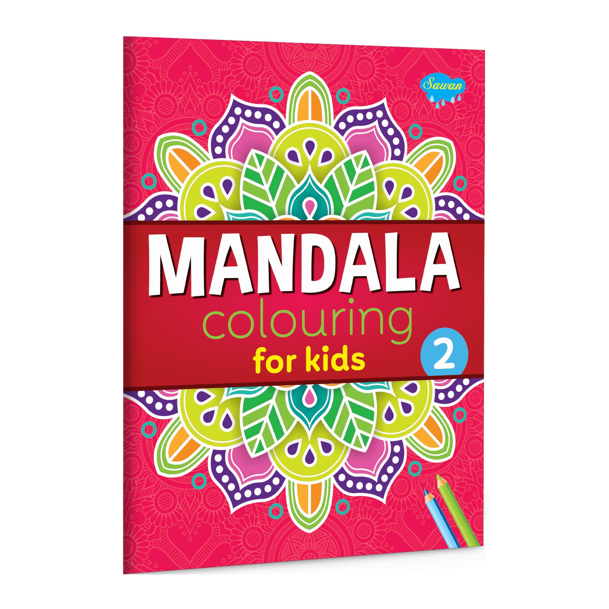 Mandala Colouring For Kids  2 : Coloring book for early learners, Toddlers coloring book, Mandala colouring book Ages 515