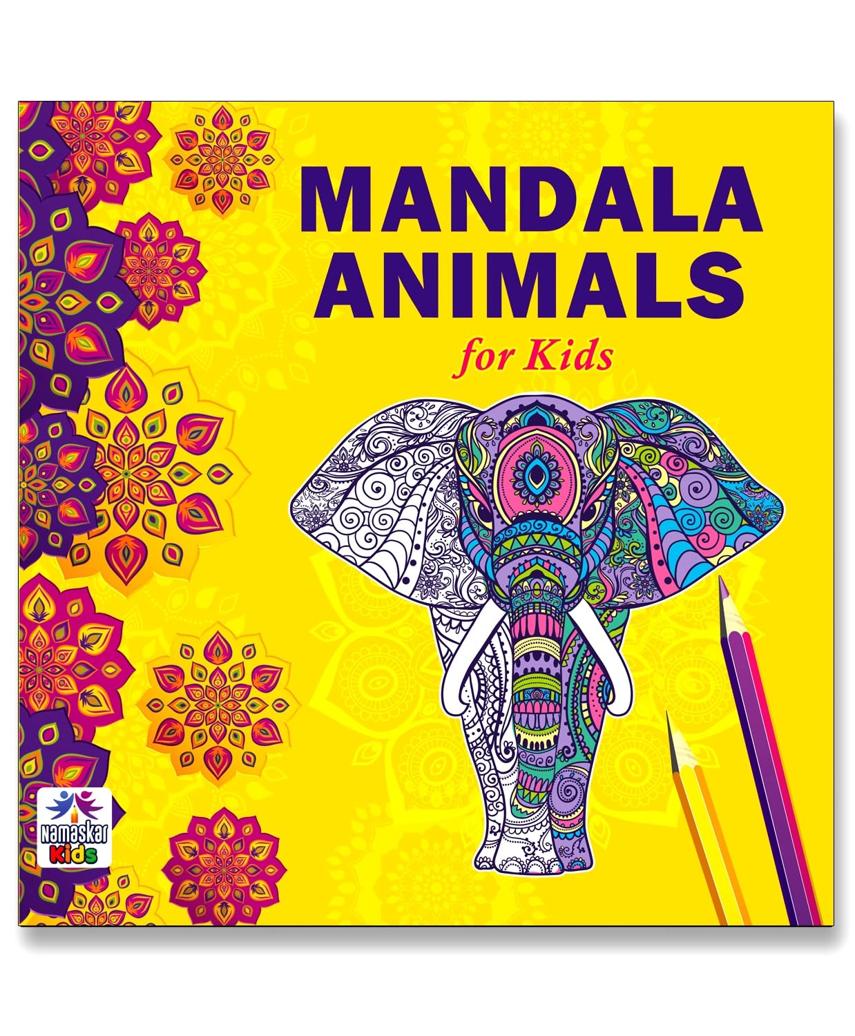 Mandala Art Animals Coloring Book for Kids | 30 Wildlife Jungle Animal Mandala Designs to Enhance Art Coloring, Drawing & Focus 