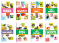 My First Book of Birds, Flowers, Farm & Pet Animals, Wild Animals and more : kids picture book combo, Educational book for earl