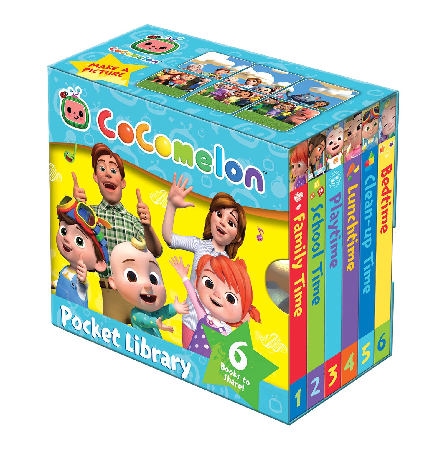 Official CoComelon Pocket Library: 6 little books about JJ, his family and friends  perfect for preschoolers!