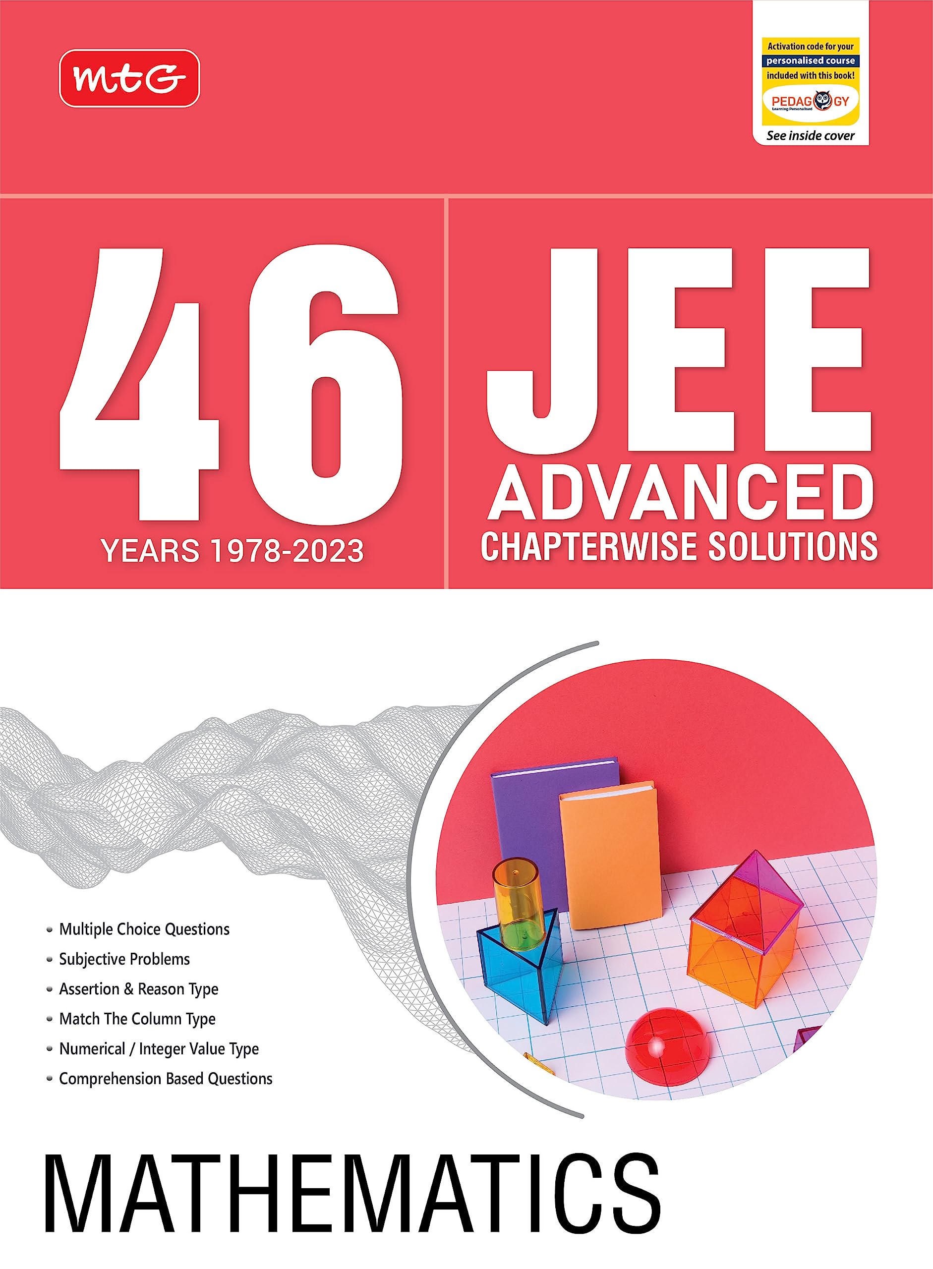 MTG 46 Years JEE Advanced Previous Years Solved Question Papers (19782023) with Chapterwise Solutions Mathematics Book | JEE Ad