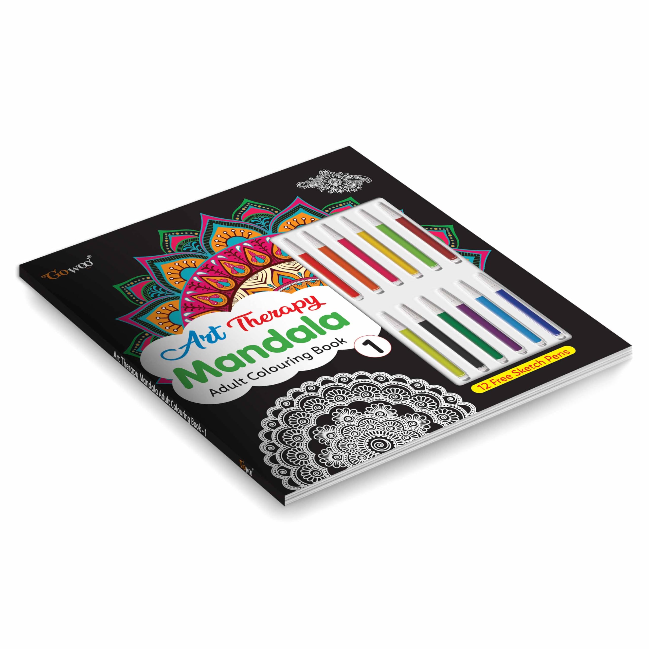 Creative Mandala Magic : Art Therapy Mandala Adult Colouring Book 1 : Mindfulness coloring book, Mandala magic for relaxation, 