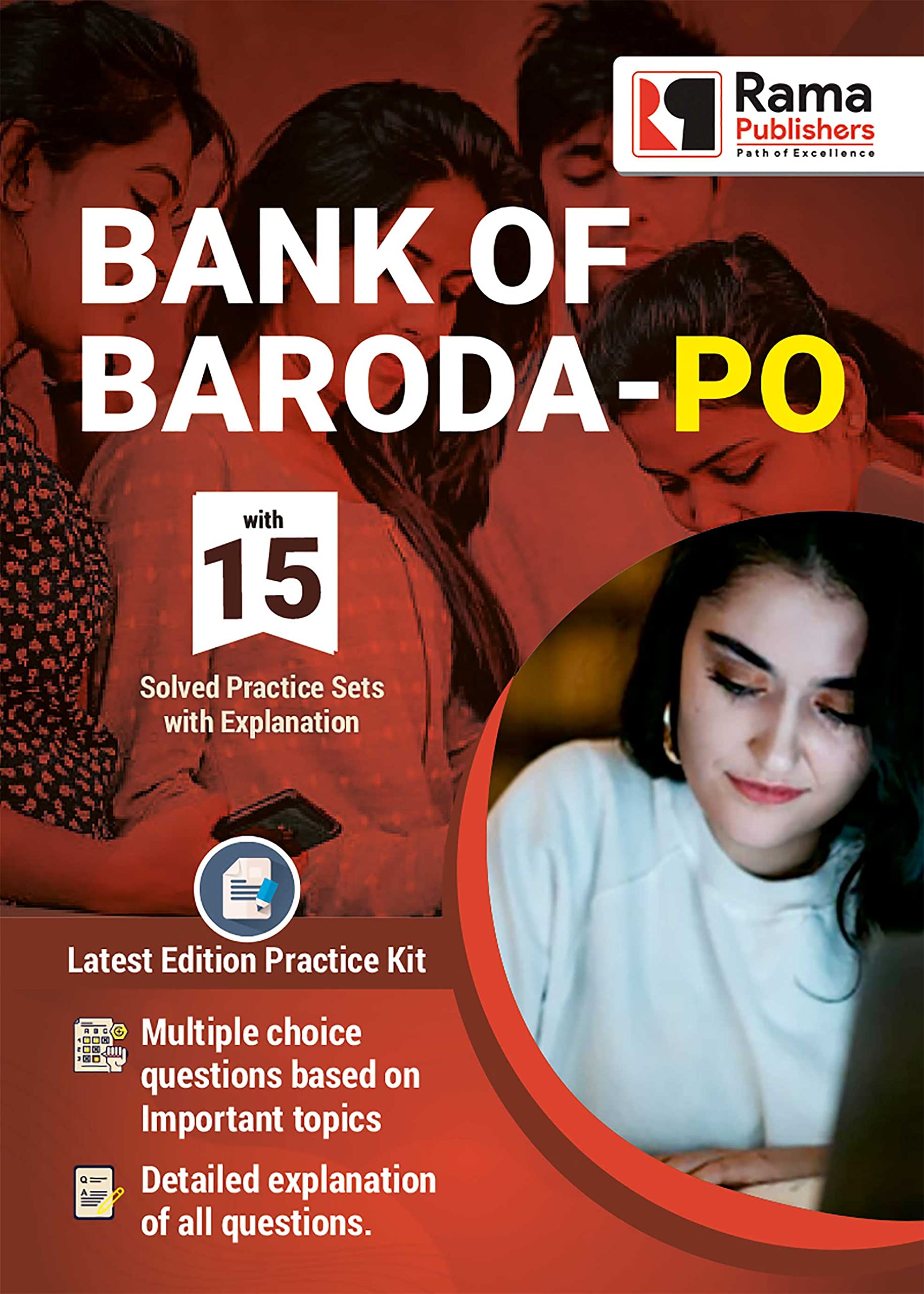 Bank Of Baroda PO 15 Practice Sets and Solved Papers Book for 2021 Exam with Latest Pattern and Detailed Explanation by Rama Pu