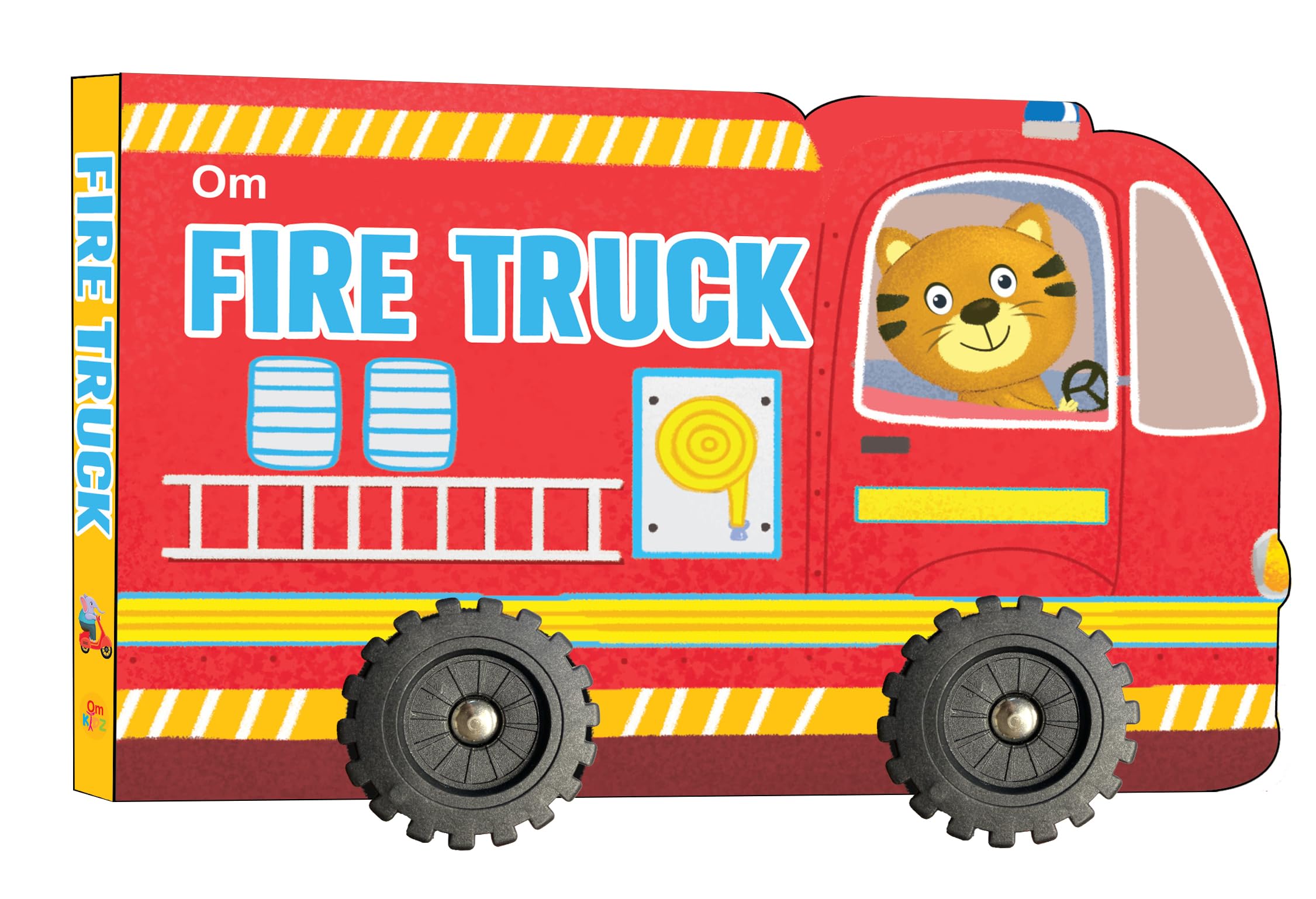 Cutout Board Book : Fire Truck  Small Wheel for Childrens Activity | Picture | Cute Rhymes | Wonderful Gift for Kids; 1+ Ages