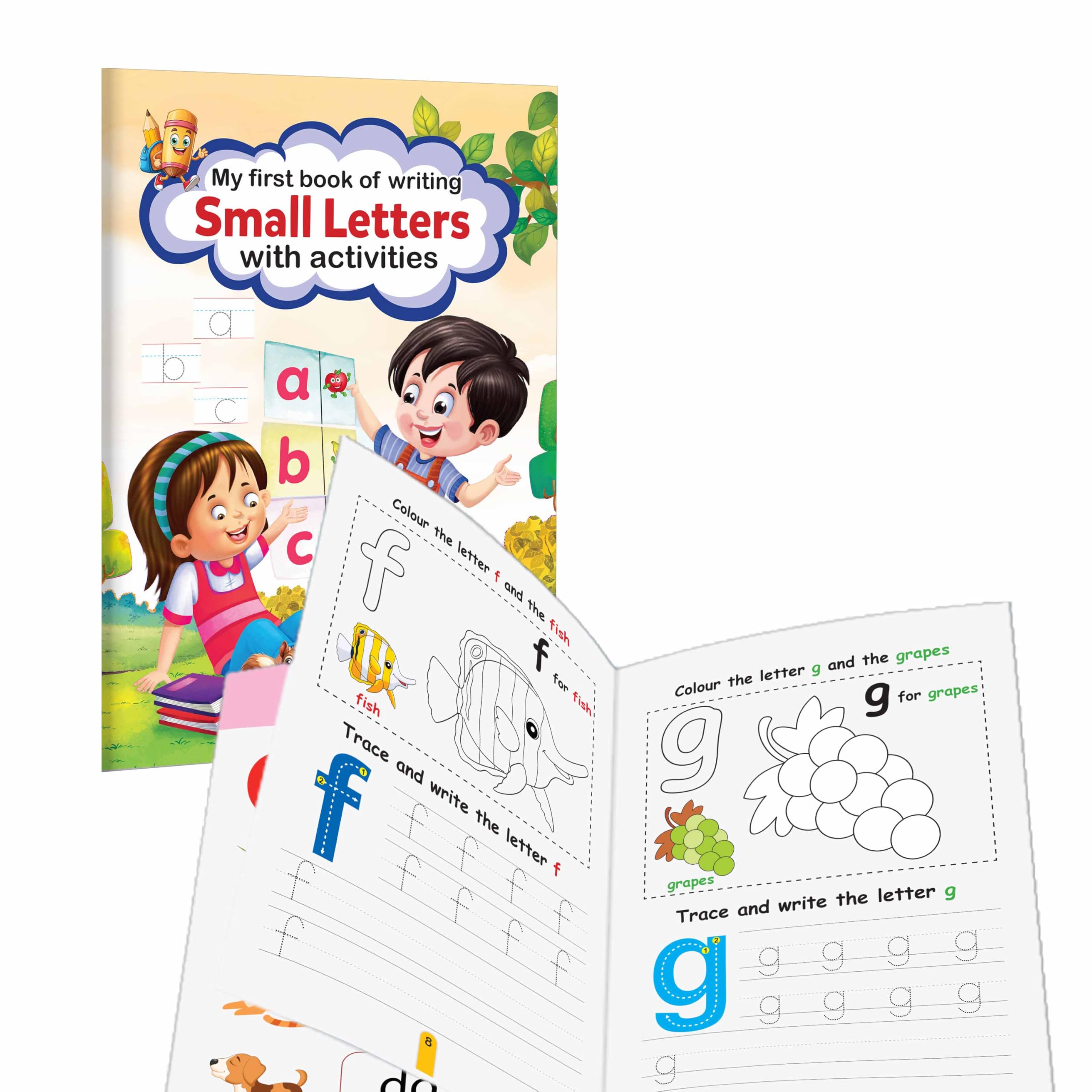 My First Book of Writing Small Letters with Activities : small letters tracing book for kids, children dot pattern small letter