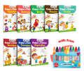My First Copy to Colour  Alphabet, Animals, Birds, Flowers and more with 10 WAX CRAYONS : My first colouring book, Colour pract