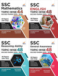 Ssc TopicWise 48 Solved Papers (20102019)  Mathematics, English, Reasoning & General Awareness  Set Of 4 Books