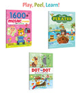 1600 Mosaic Stickers with Colouring  Book 2, My First Pirates Sticker and Colour Fun and more : Sticker activity fun, pirates 