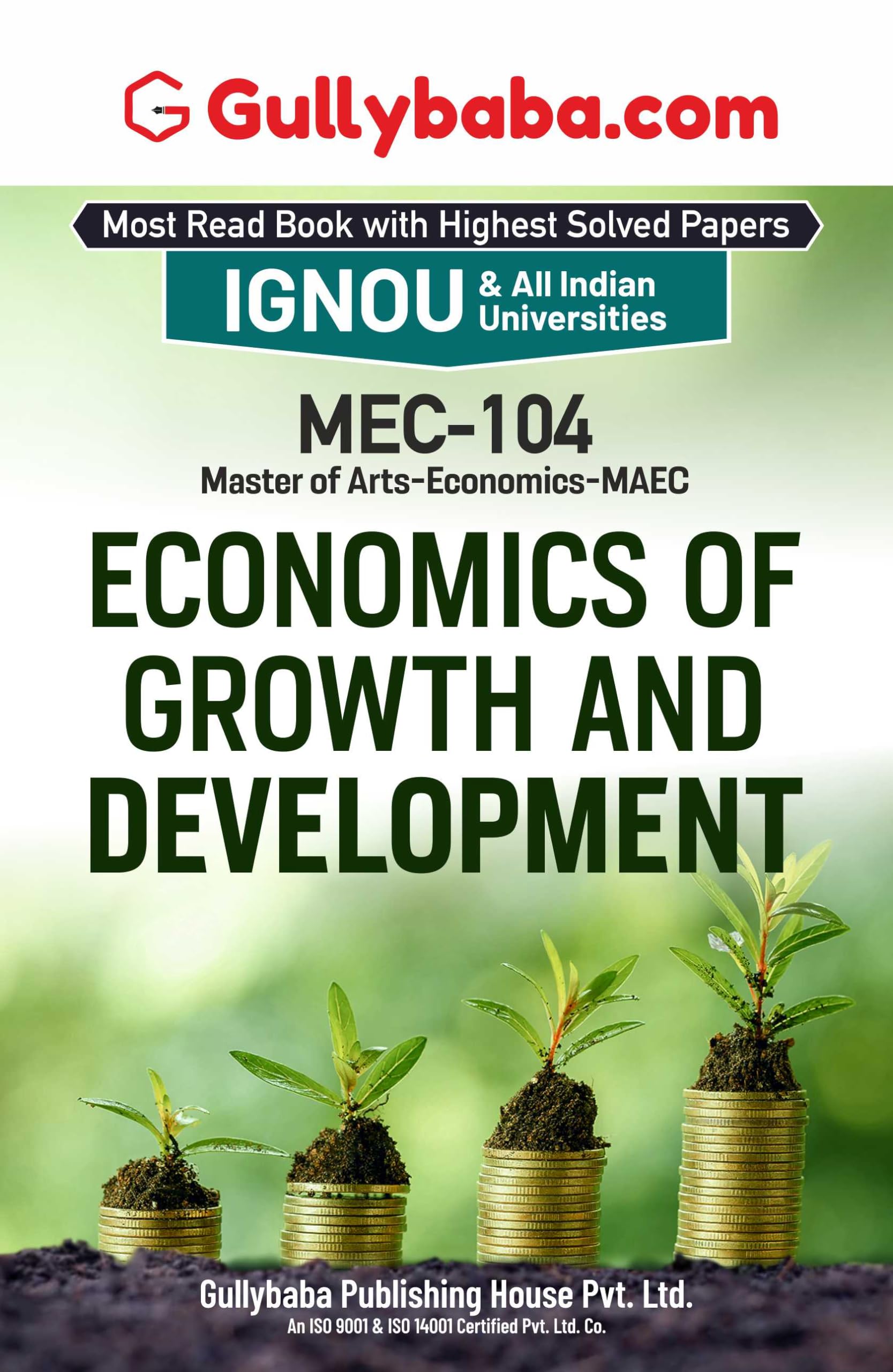 Gullybaba IGNOU MAEC (New) 2nd Sem MEC104 Economics of Growth and Development in English