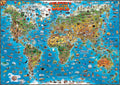 World childrens map flat laminated: Baggies History, Facts and Figures from Every Day of the Year
