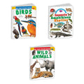 Sawan Set Of 3 Board Books My First Board Book Series (Birds , Insects Amphibians & Reptiles & Wild Animals)