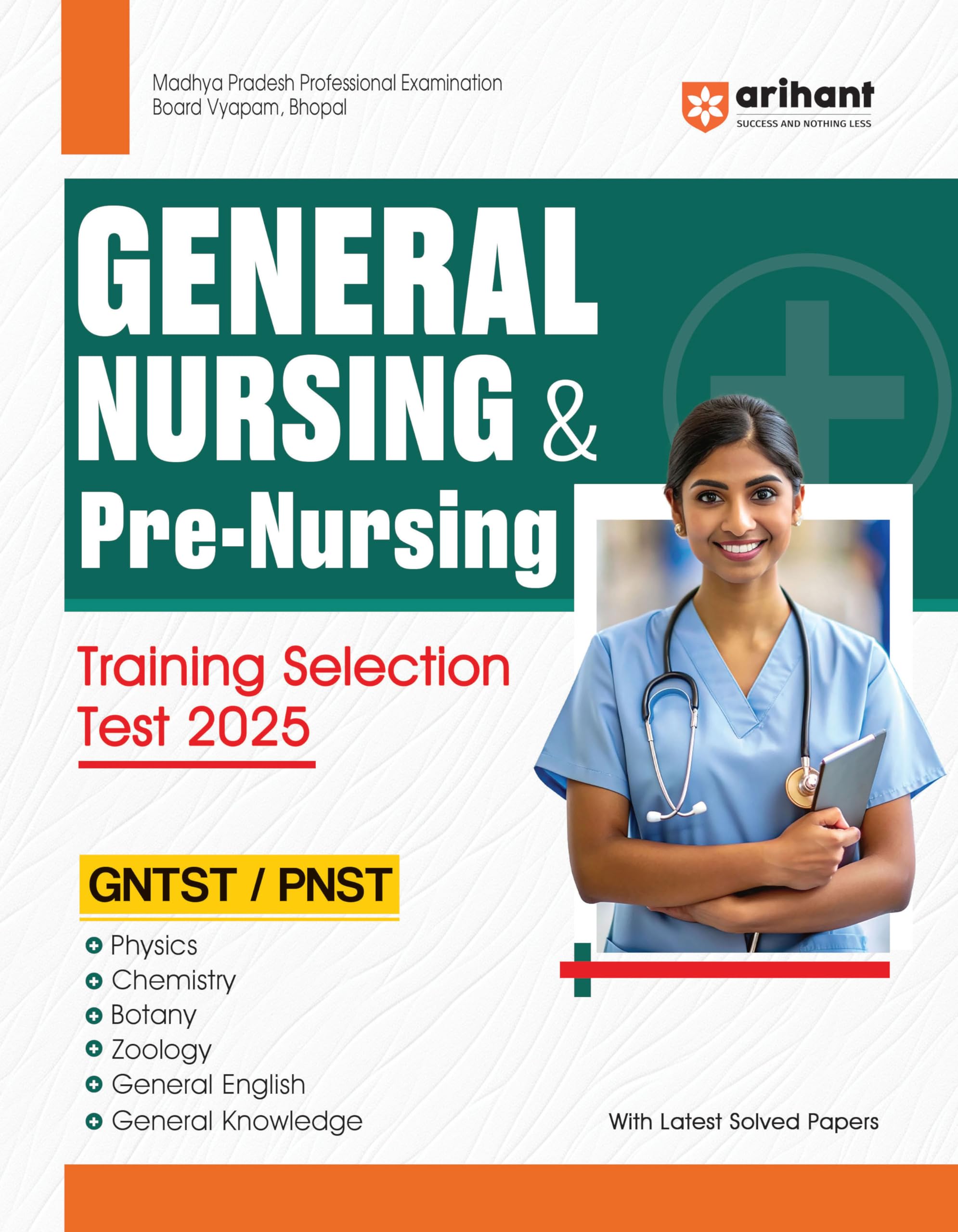 (Old Edition) Arihant Study Guide for MPPEB General Nursing & PreNursing Training Selection Test 2025 | With Latest Solved Pape