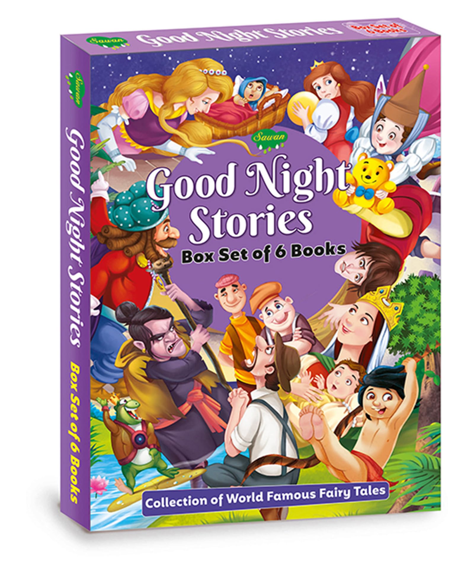 Good Nights Stories Box Set | Collection Of World Famous Fairy Tales | Set Of 6 Books | Fairy Tales Box