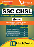 Ssc Chsl Tier 1 Exam Prep Book 2024 (English Edition)  Combined Higher Secondary Level (10+2) | Solved 15 Full Length Mock Test