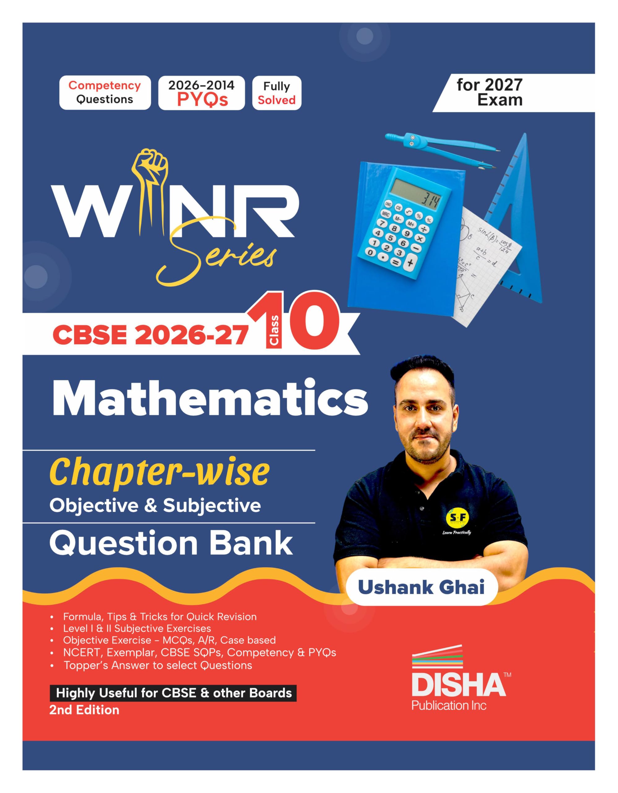 WINR Series CBSE 202627 Class 10 Mathematics Chapterwise Objective & Subjective Question Bank 2nd Edn | Oneshot solution for 
