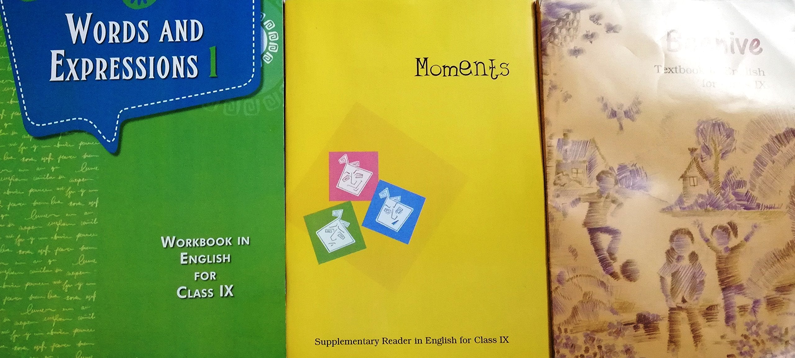 English 9Th Class Moments ,Beehive & Workbook (3 Books) Ncert Textbook