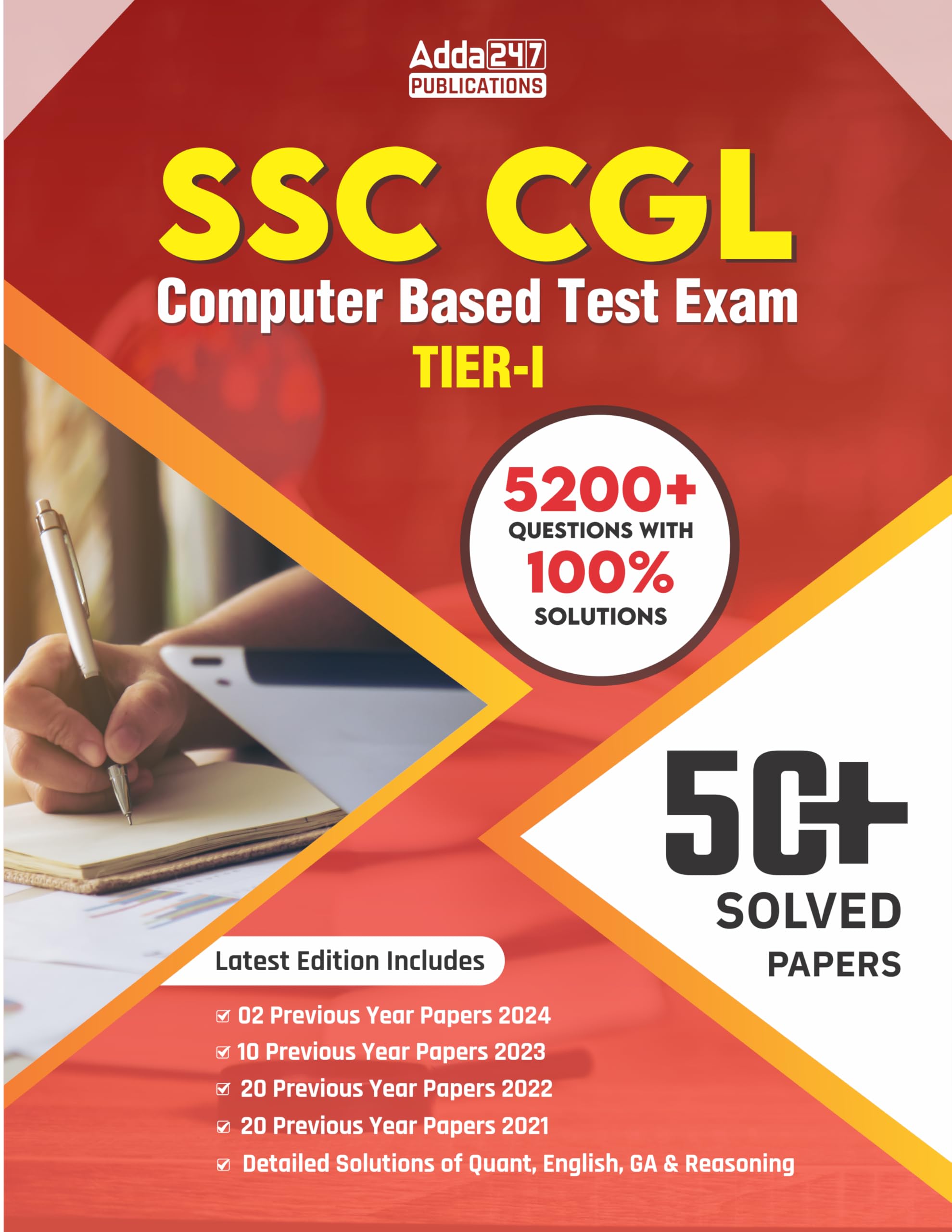50+ Ssc Cgl Tier I 2023 Practice Set Book(English Printed Edition) By Adda247