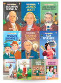 Story Books for Kids  World Scientists (Set of 10 Books) (Illustrated)  Benjamin, Watt, Edison, Graham Bell, The Wright Brothe