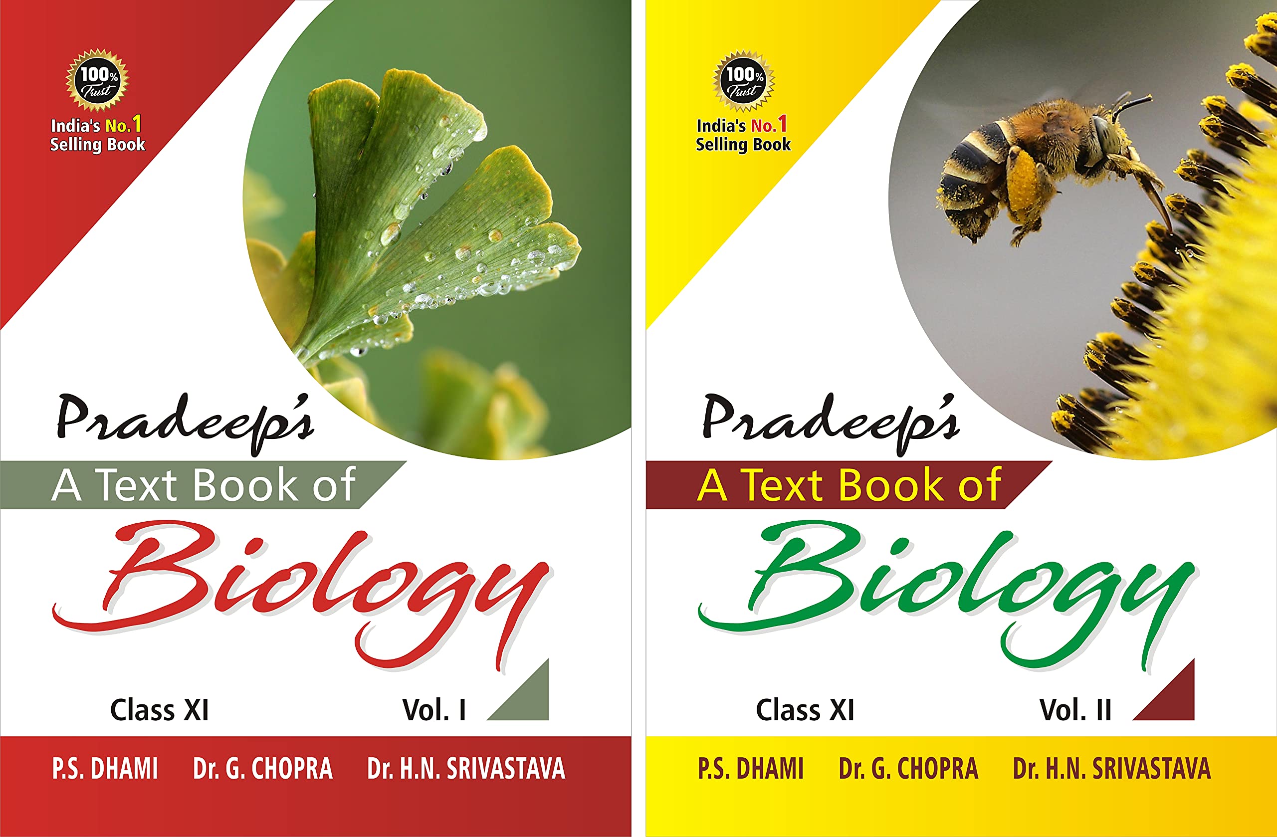 Pradeeps A Text Book of Biology for Class 11 (Set of 2 Vol.)  Examination 202122