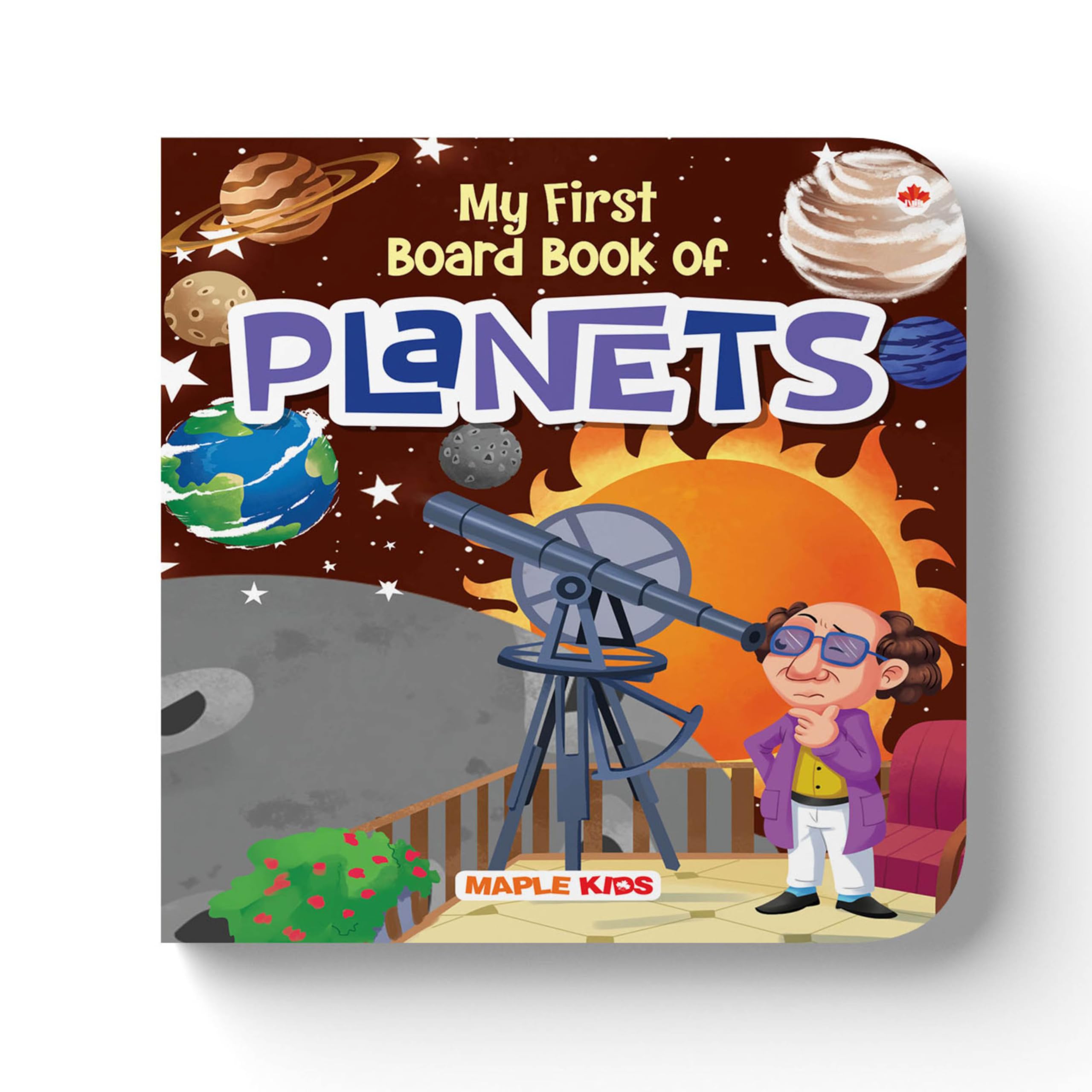 Solar System Board Book for Kids  Planets  Illustrated Board Book for Children  Solar System for Toddlers & Preschoolers  Bo