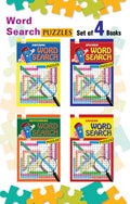 GOLDEN MINDS Word Search Puzzle Pad (Set of 4 Books) for Kids  Fun & Challenging Brain Games to Improve Vocabulary & Thinking S