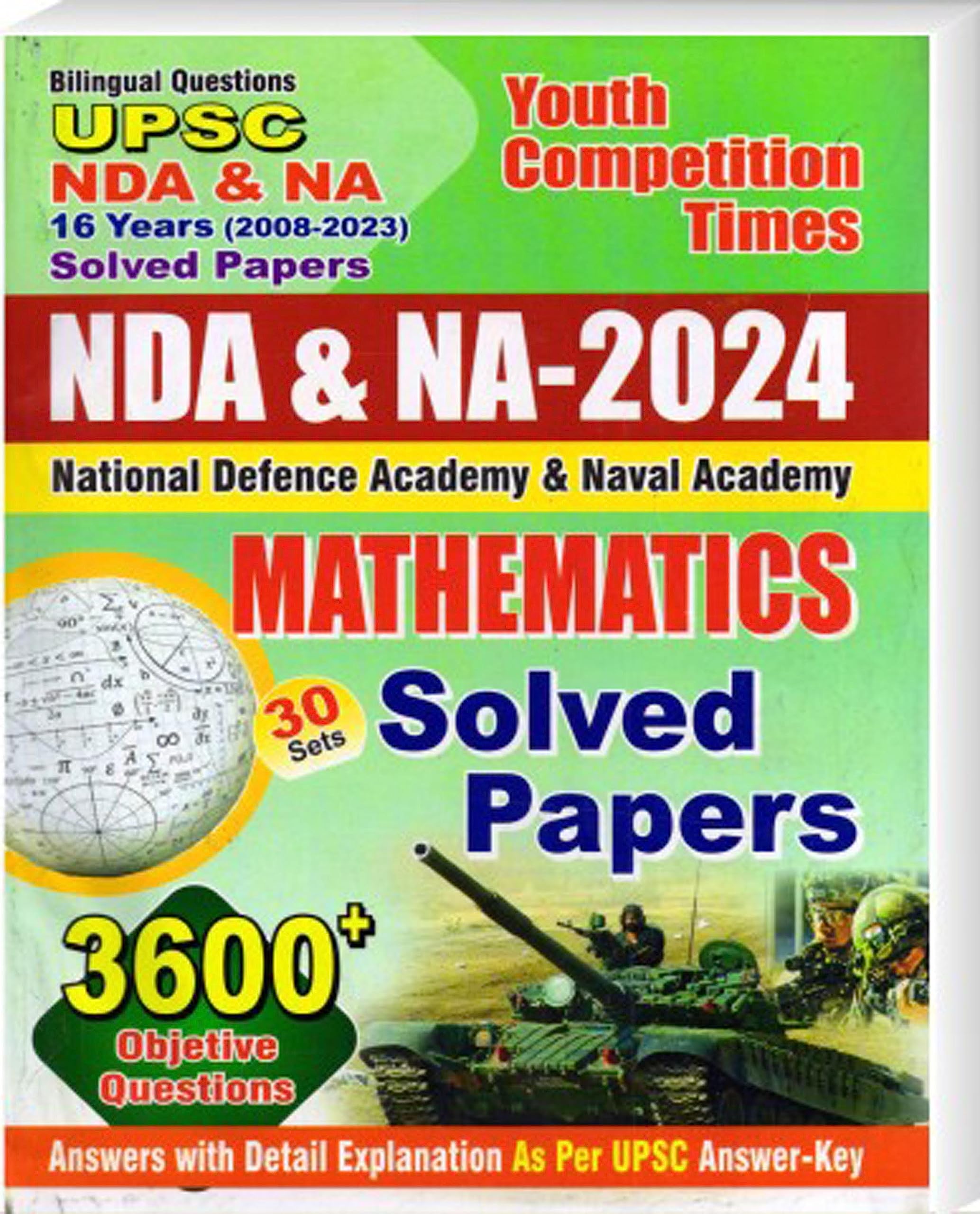 Youth Competition Times UPSC NDA & NA 2024 MATHEMATICS SOLVED PAPERS