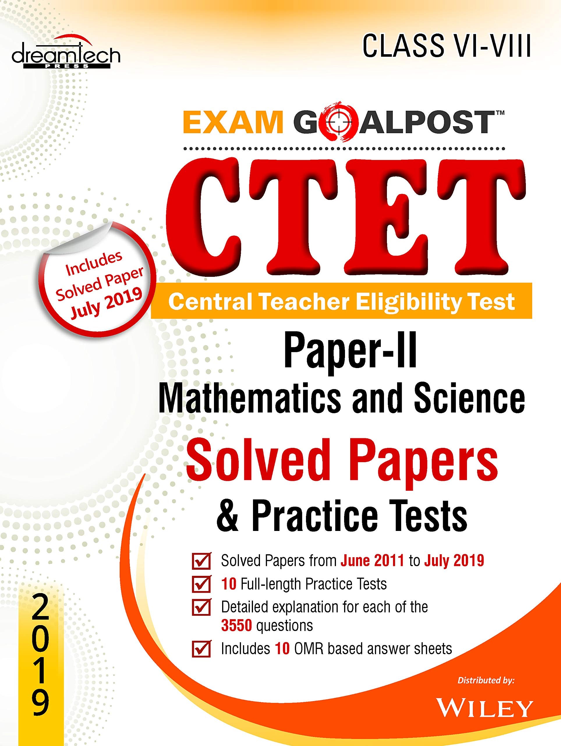 Ctet Exam Goalpost, PaperIi, Mathematics And Science, Solved Papers & Practice Tests, Class ViViii