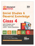 Disha Olympiad Champs Social Studies & General Knowledge Class 4 With ChapterWise Previous 11 Year (2015  2025) Questions 5Th 