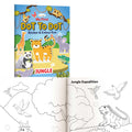 My First Dot to Dot Sticker & Colour Fun  Jungle : Fun Sticker Book for Children, dot to dot jungle colouring book for kids, d