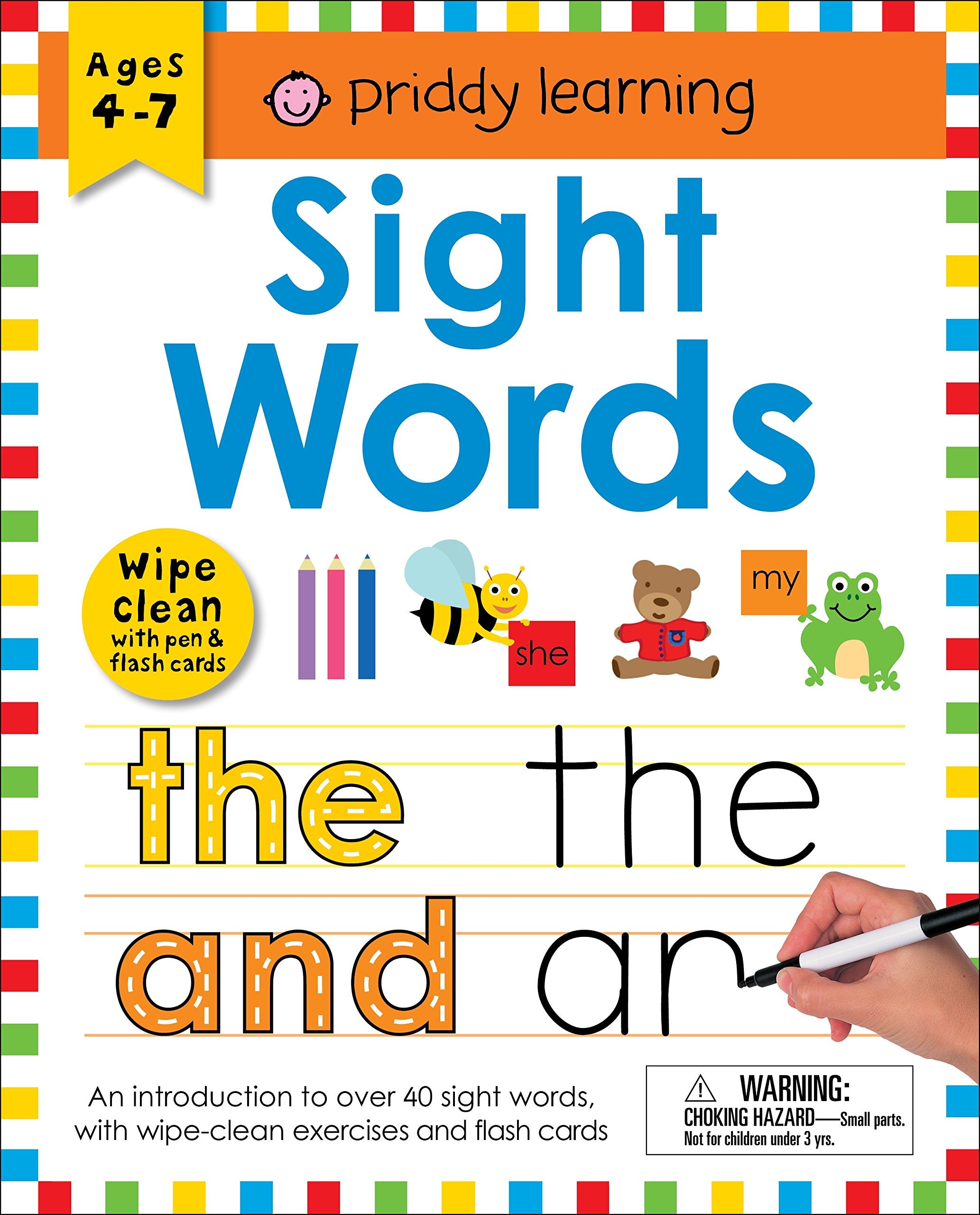 Wipe Clean Workbook: Sight Words (enclosed spiral binding): Ages 47; wipeclean with pen & flash cards (Wipe Clean Learning Boo