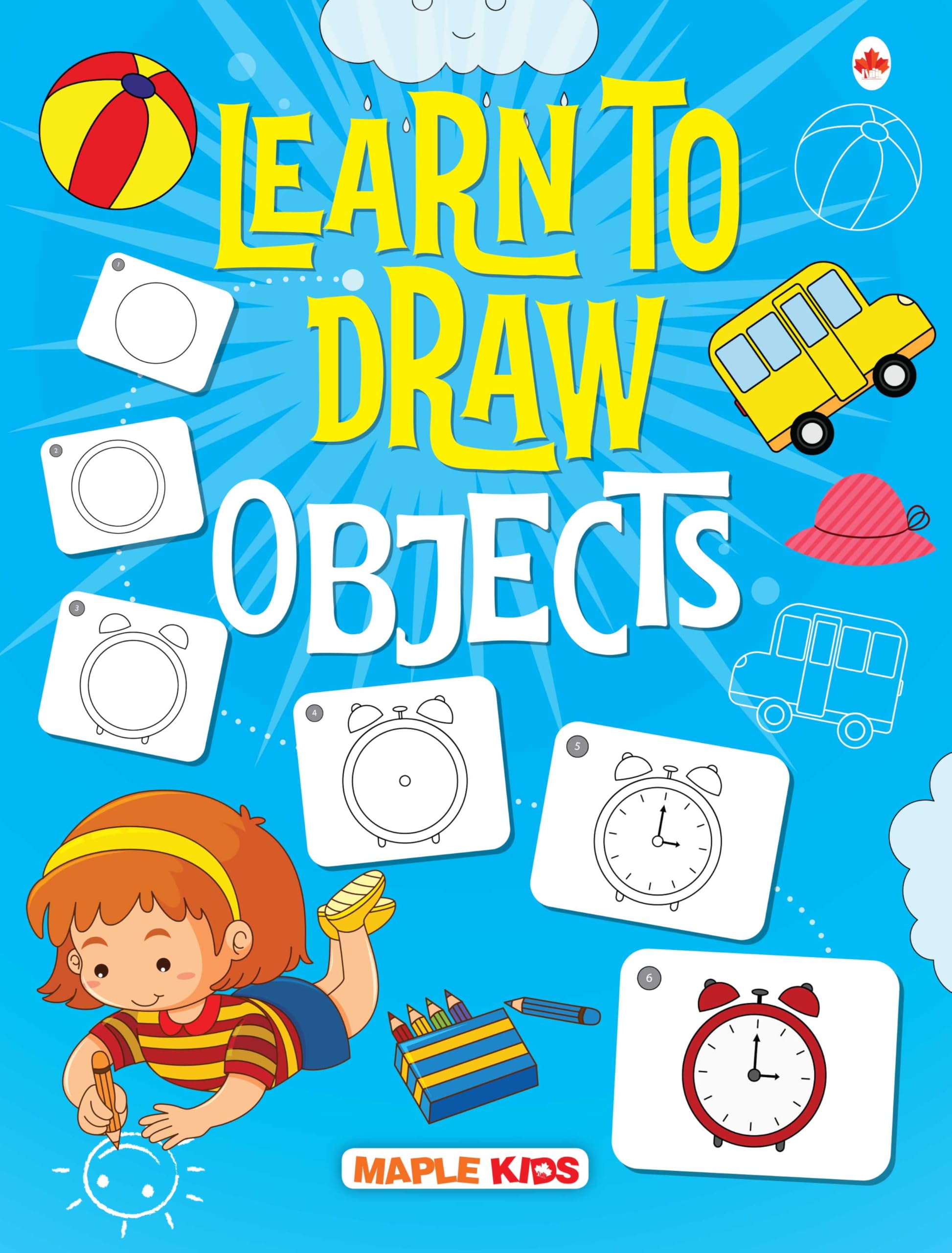 Learn To Draw  Objects  StepByStep Drawing Book For Kids  How To Draw Objects  Age 2+