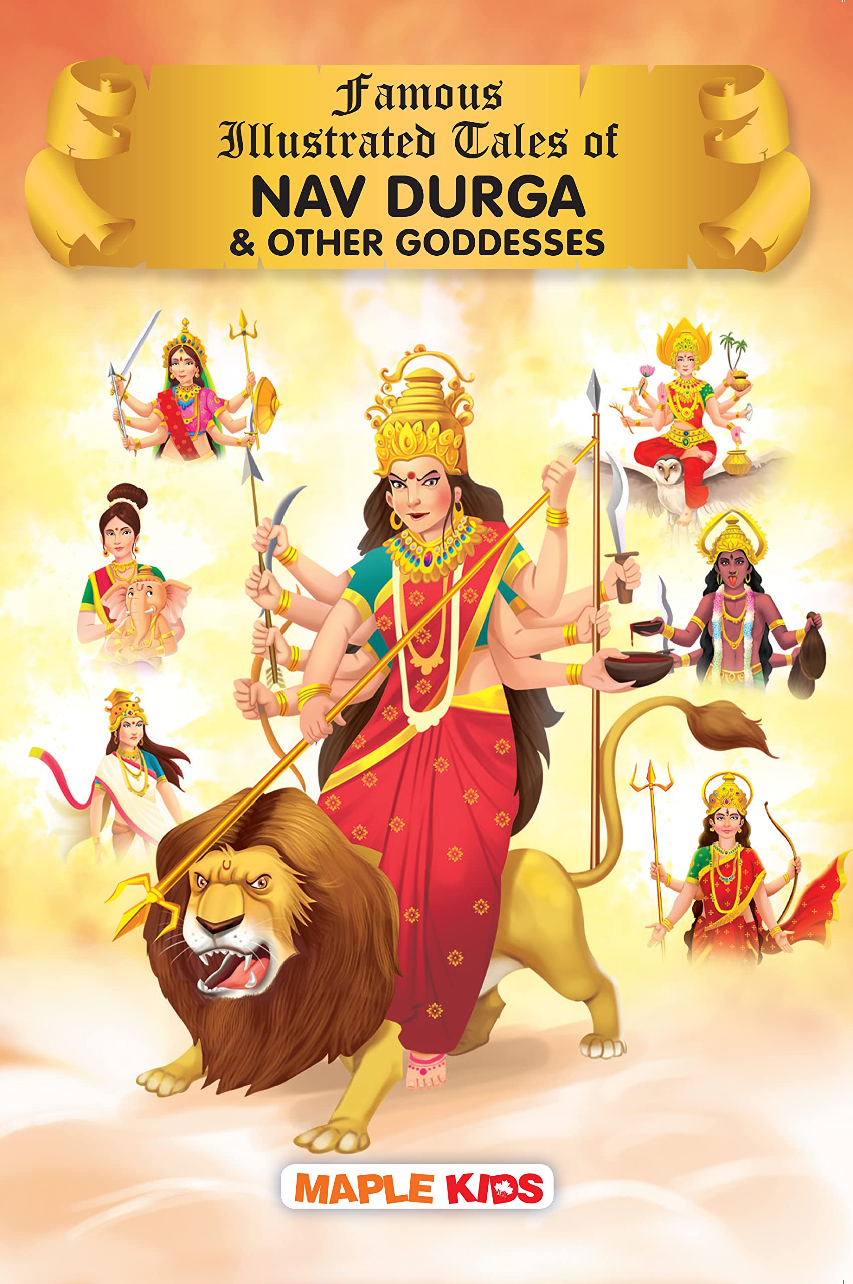 Nav Durga and other Goddesses (Illustrated)  Indian mythology  Story Book for Kids  Age 6+  English Short Stories  Shailapu