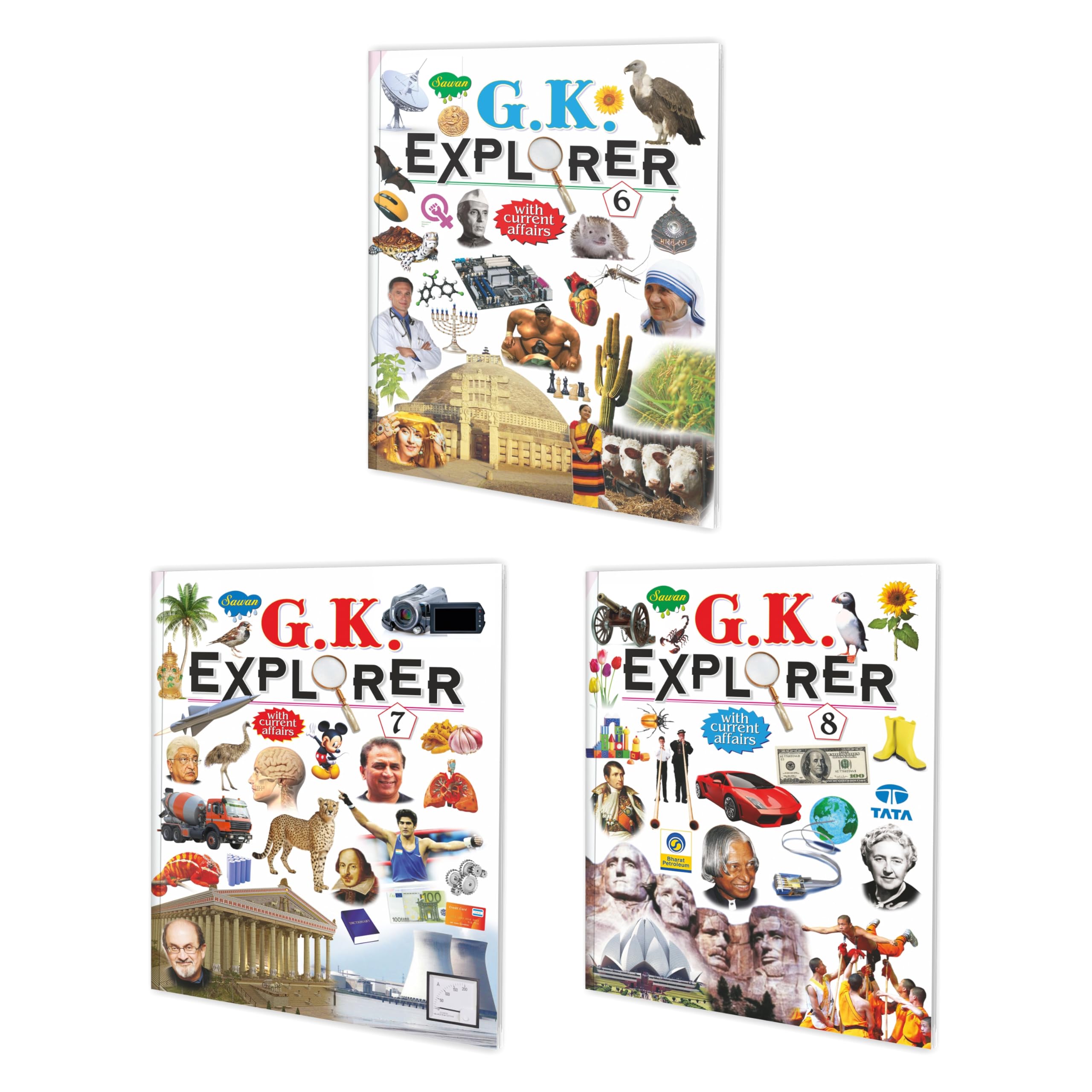 Set Of 3 Books, G.K. Explorer6, 7 And 8