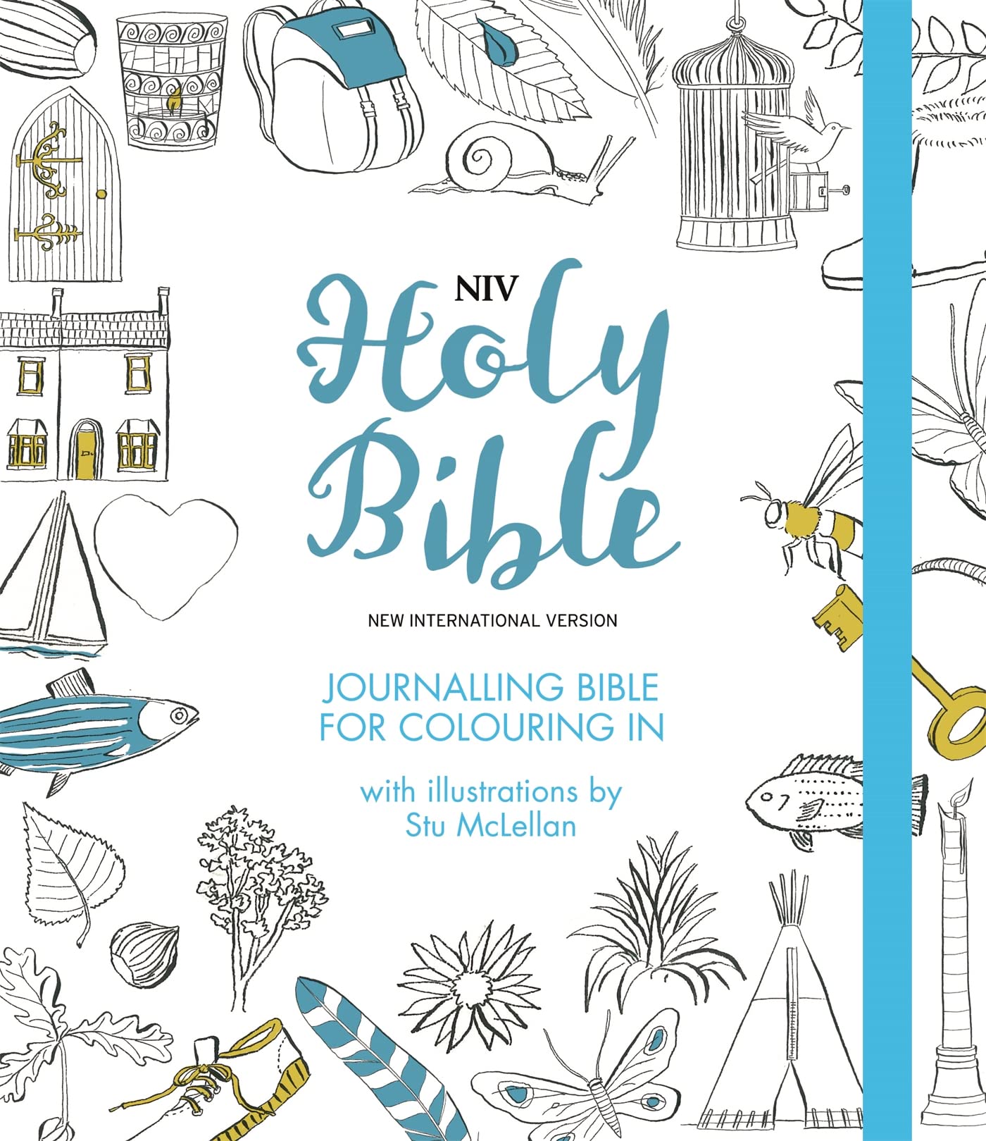 Niv Journalling Bible For Colouring In: With Unlined Margins And Illustrations To Colour In