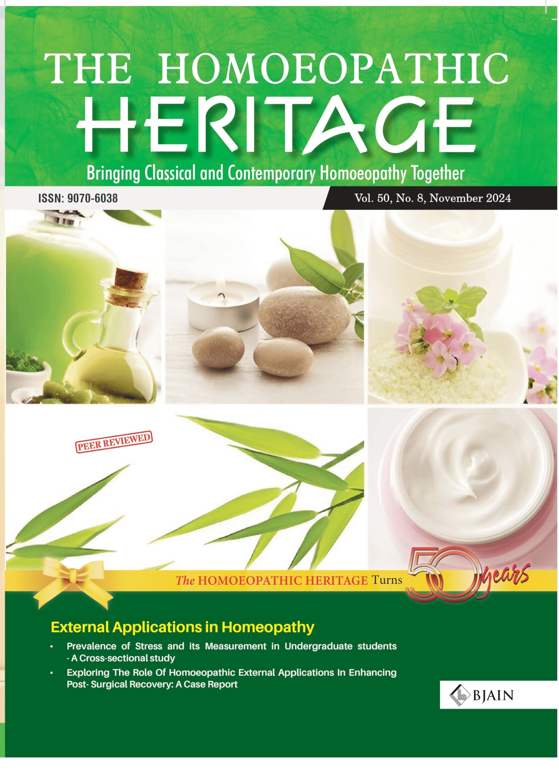 THE HOMOEOPATHIC HERITAGE  Bringing Classical and Contemporary Homoeopathy Together (November 2024)