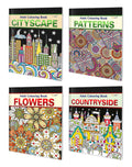 Cityscape, Patterns, Flowers and Countryside  Adult Colouring Book : Relaxing Coloring Book, Creative Coloring book, Mindful Co