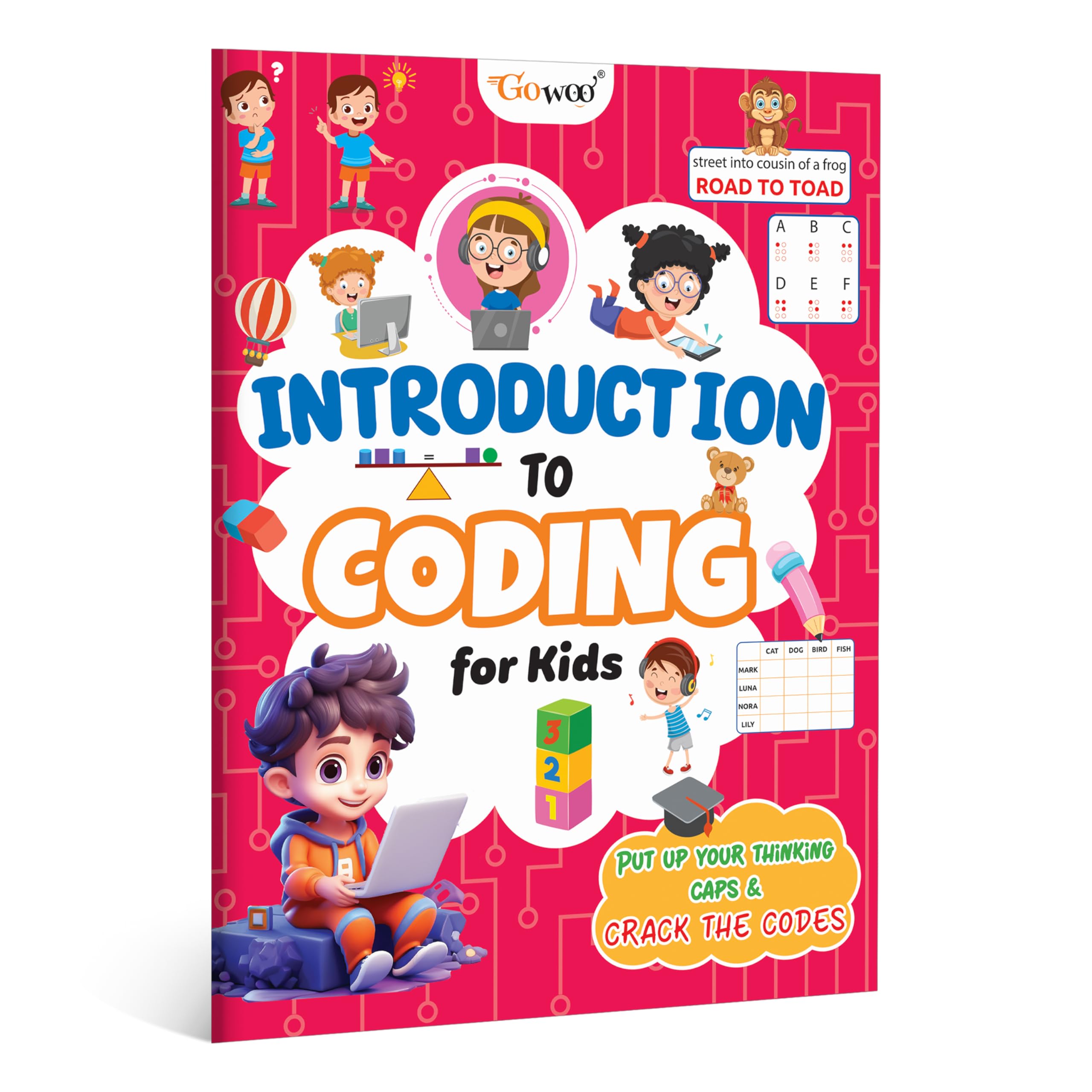 Introduction to Coding for Kids: Coding for Kids, BrainBoosting Activity, Learning Adventures , Brain Activity Book for Kids Ag