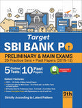 Target Sbi Bank Po Preliminary & Main Exam  20 Practice Sets + Past Papers (201915)