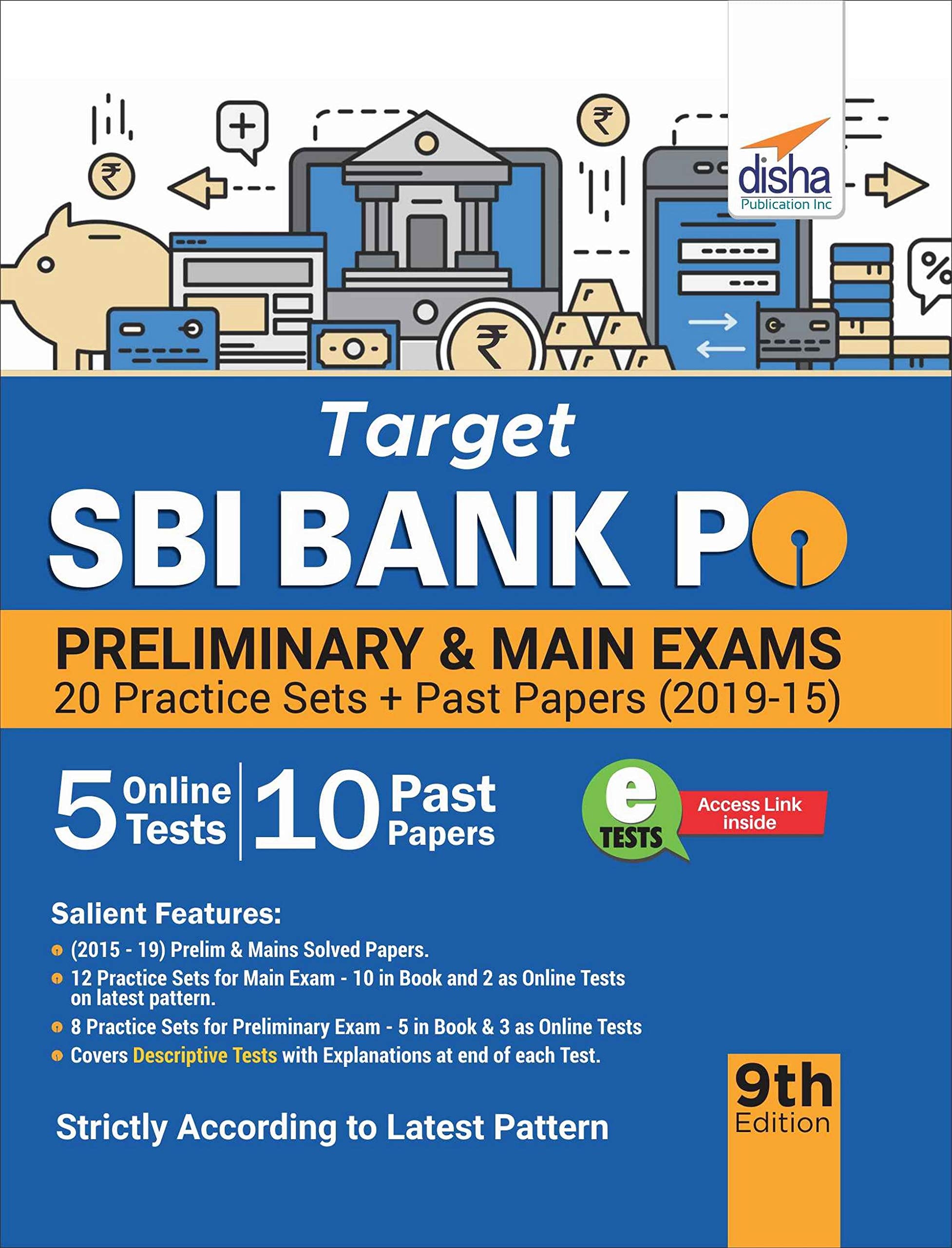 Target Sbi Bank Po Preliminary & Main Exam  20 Practice Sets + Past Papers (201915)