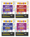 Disha Combo (4 Books) Class 8 (Set Of 4 Books) Olympiad Champs Science, Mathematics, English & Logical Reasoning With ChapterWi